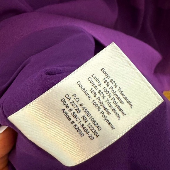 ARITZIA BABATON Patricio purple mid-length short sleeved dress (US size 6) - Picture 5 of 5